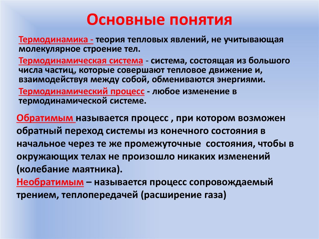 Основные понятия