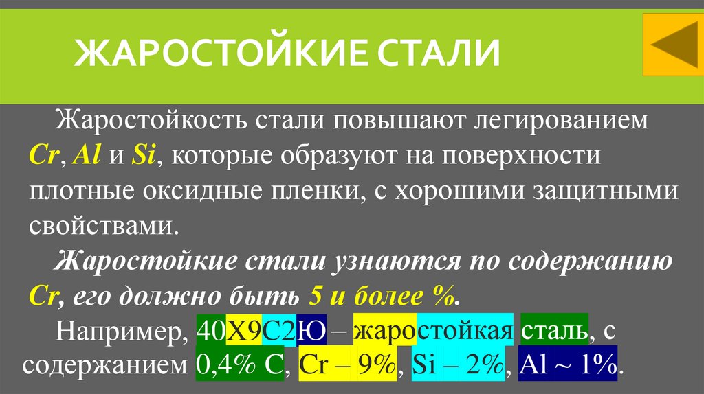 жаростойкие стали