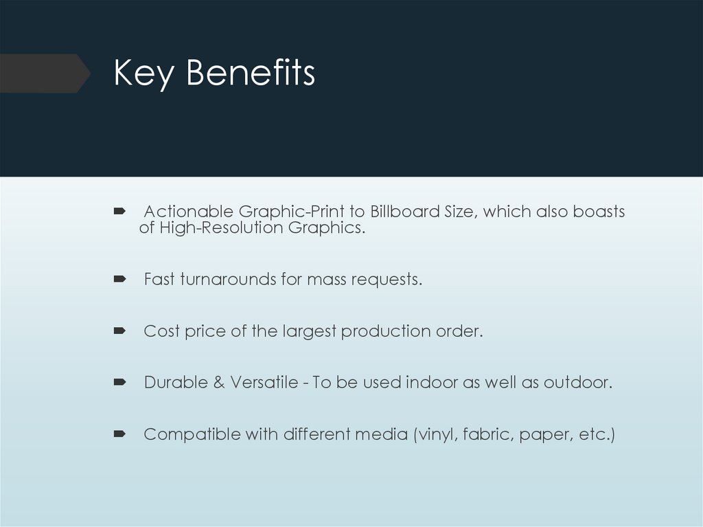Key Benefits