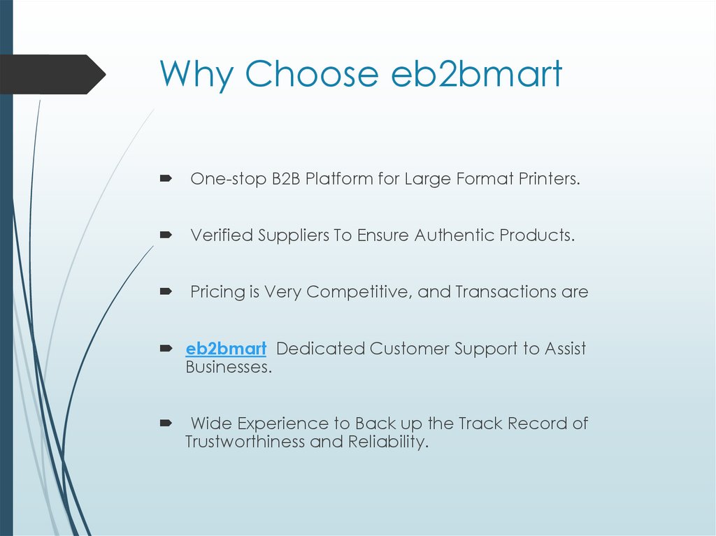 Why Choose eb2bmart