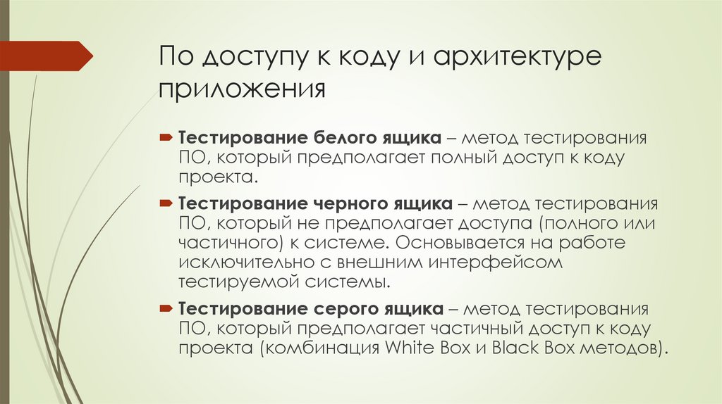 По доступу к коду и архитектуре приложения