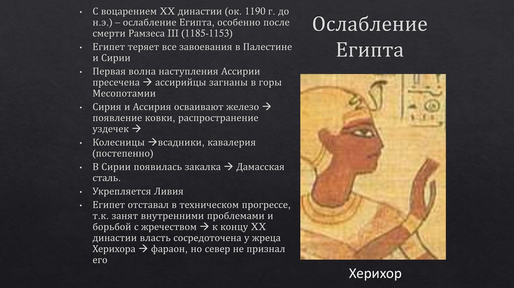 Ослабление Египта