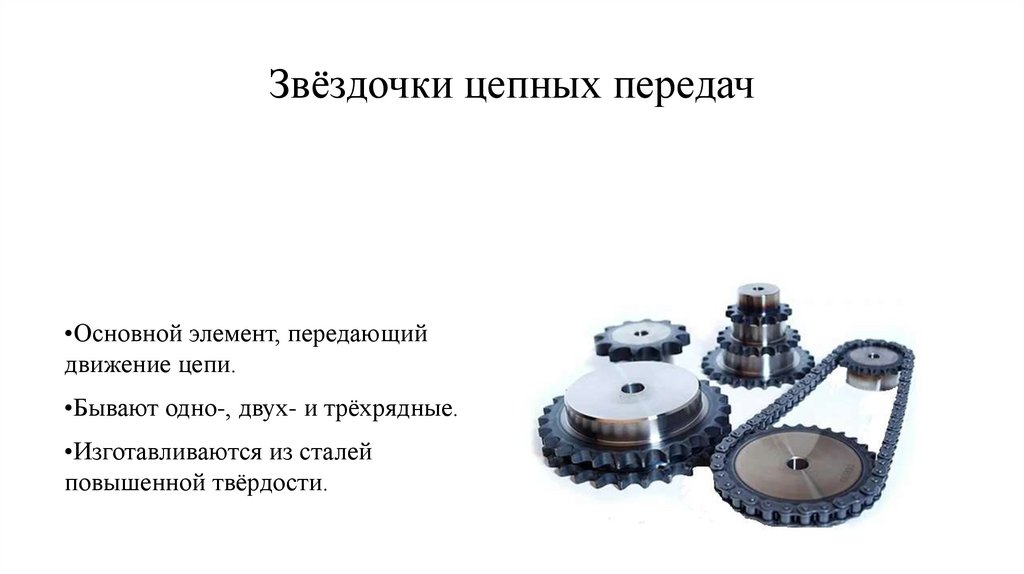 Звёздочки цепных передач