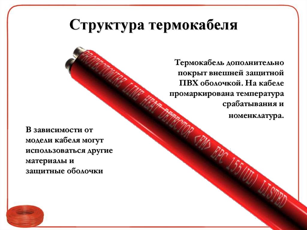 Структура термокабеля