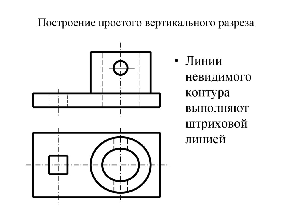 Построение простого вертикального разреза