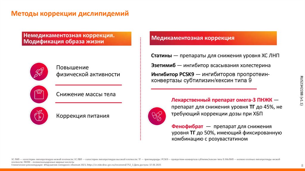 Методы коррекции дислипидемий