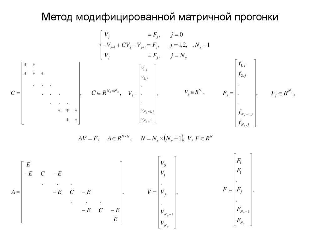 Метод модифицированной матричной прогонки