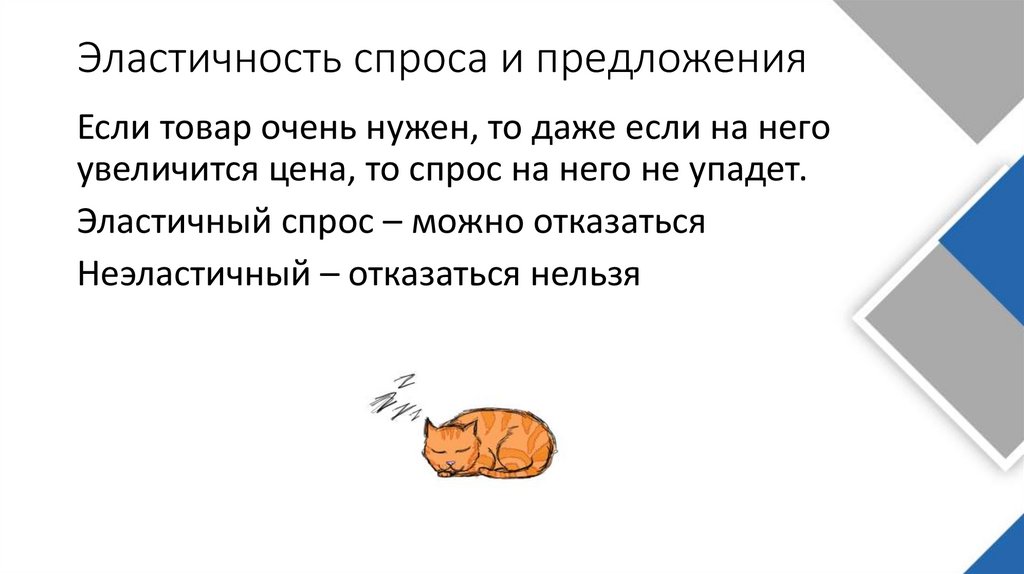 Эластичность спроса и предложения