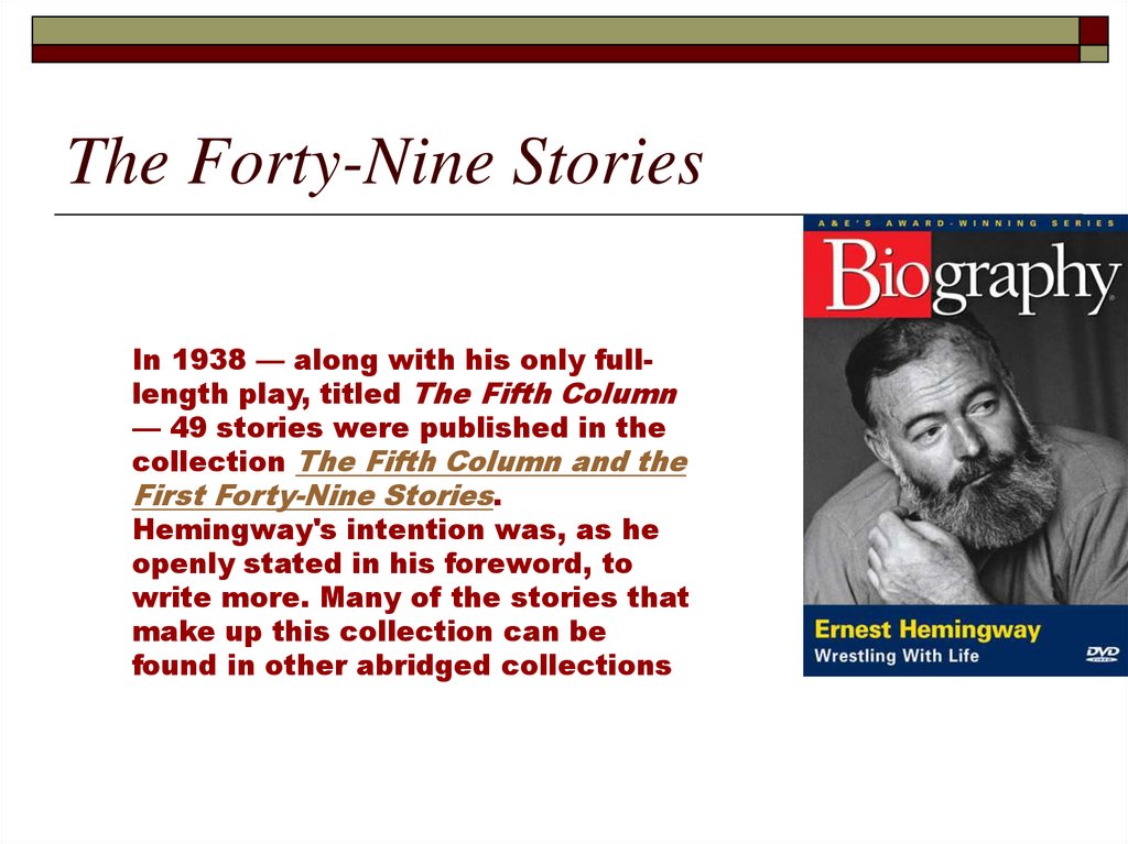The Forty-Nine Stories