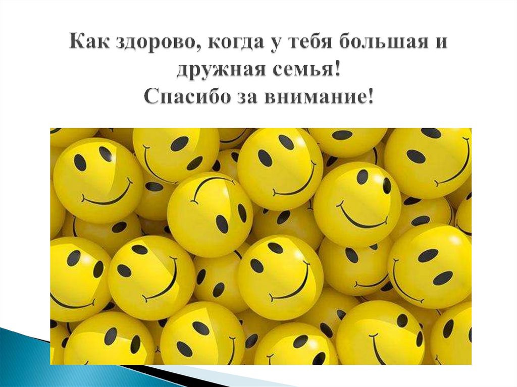 Как здорово, когда у тебя большая и дружная семья! Спасибо за внимание!