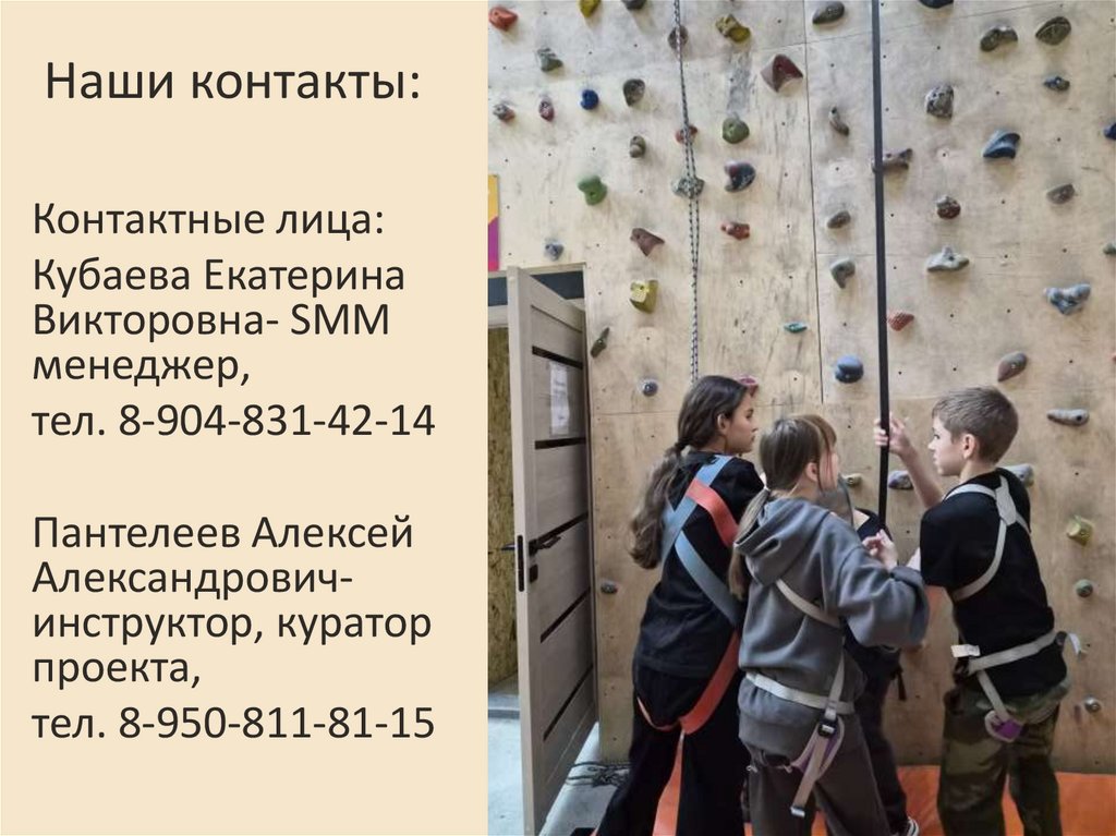 Наши контакты: