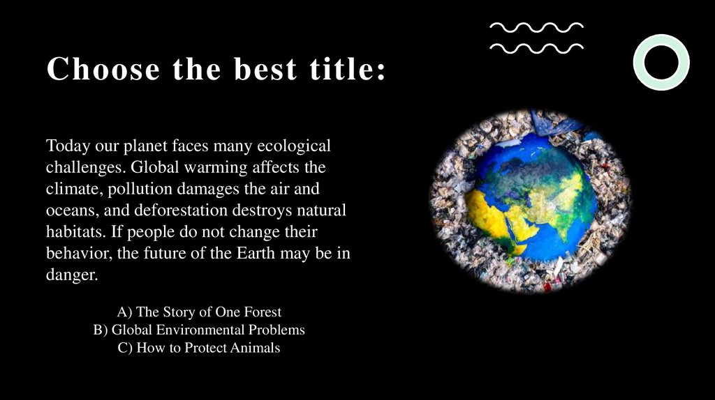 Choose the best title: