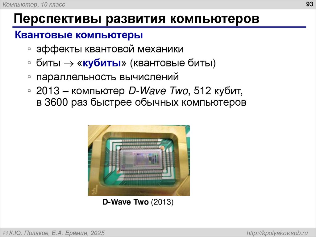 Перспективы развития компьютеров