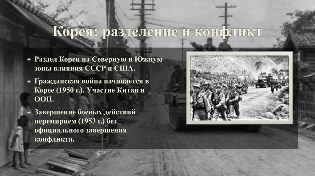 Корея: разделение и конфликт