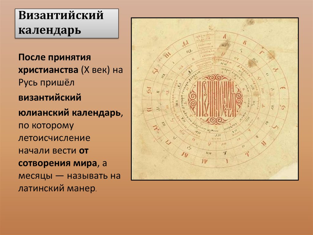 Византийский календарь