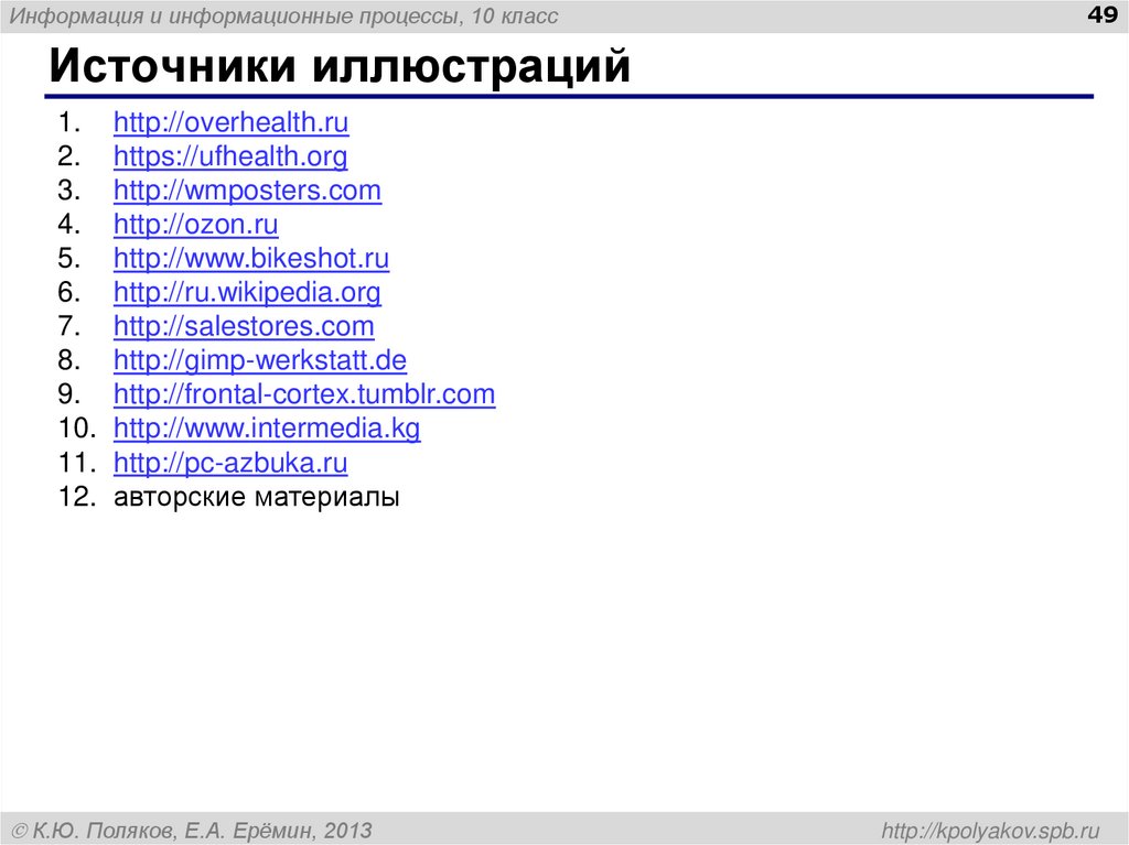 Источники иллюстраций