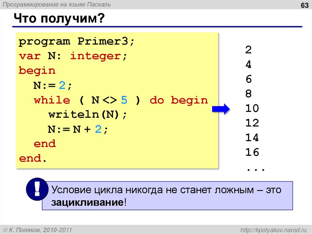 Что получим?