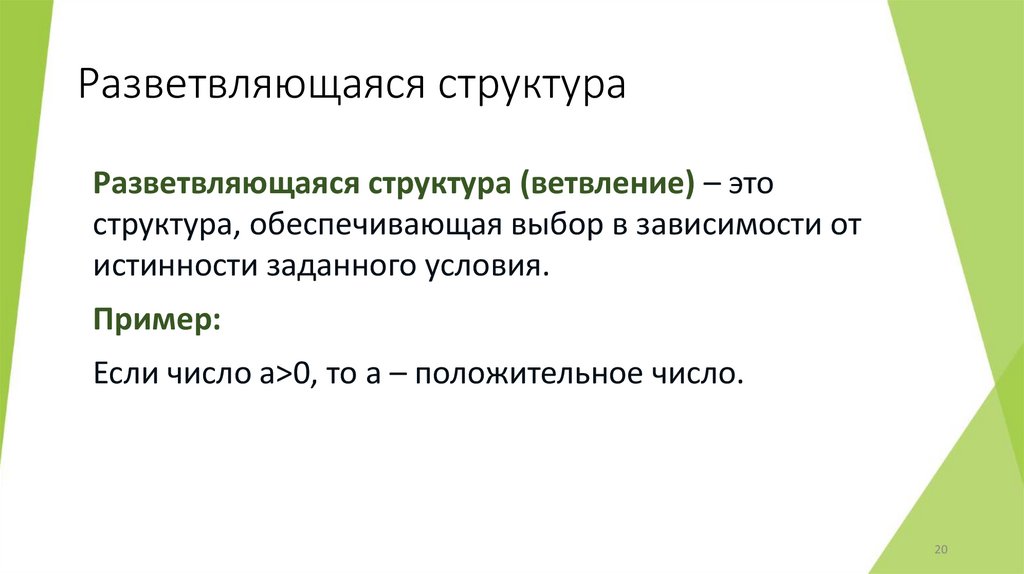 Разветвляющаяся структура