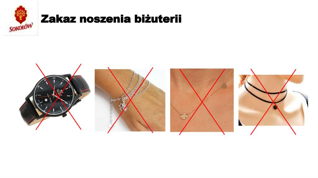 Zakaz noszenia biżuterii