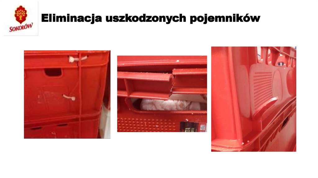 Eliminacja uszkodzonych pojemników