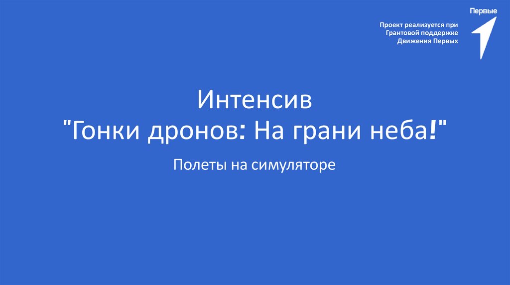 Интенсив "Гонки дронов: На грани неба!"