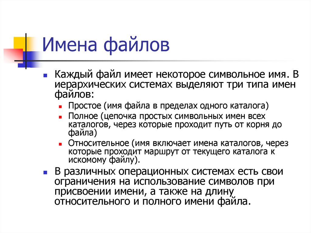 Имена файлов