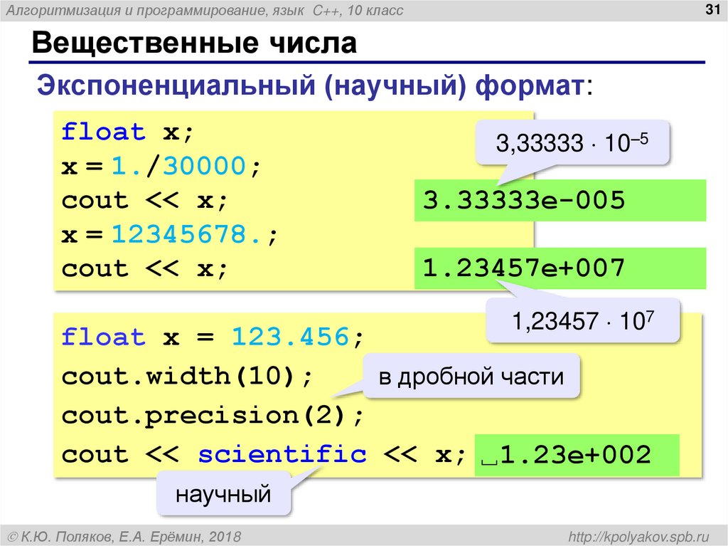 Вещественные числа