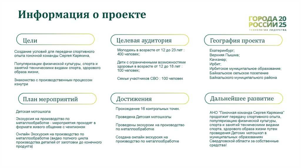 Информация о проекте