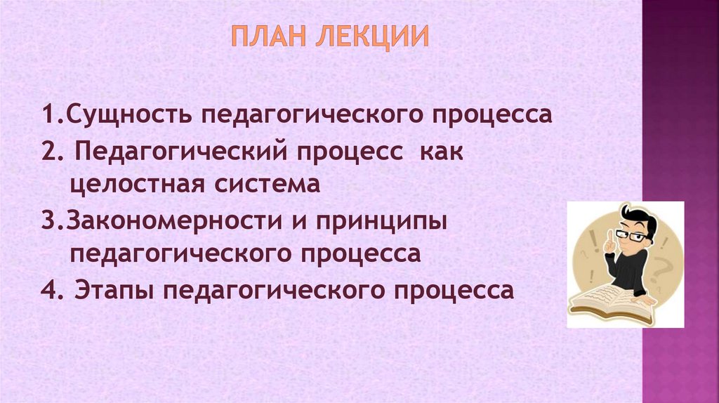 План лекции