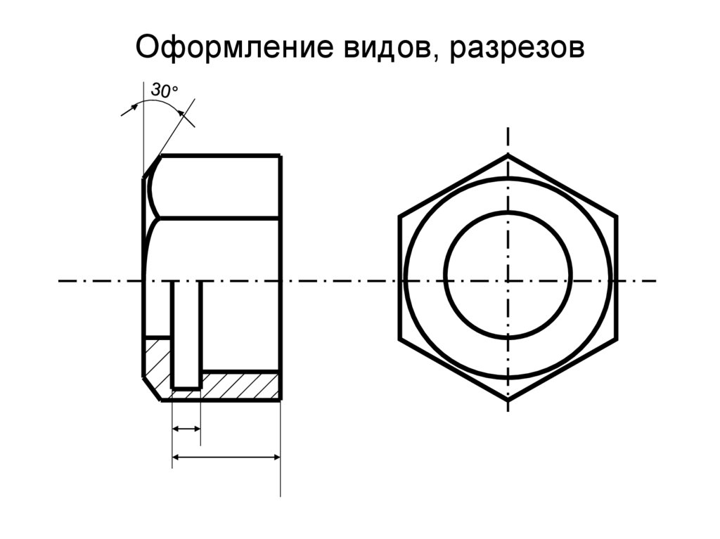 Оформление видов, разрезов