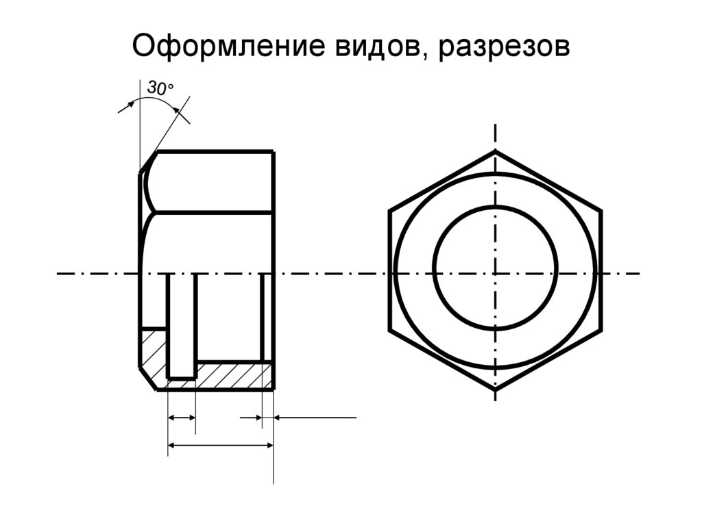 Оформление видов, разрезов