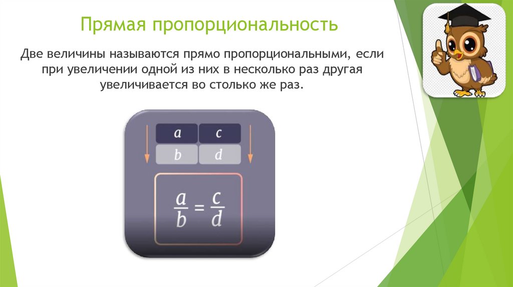 Прямая пропорциональность