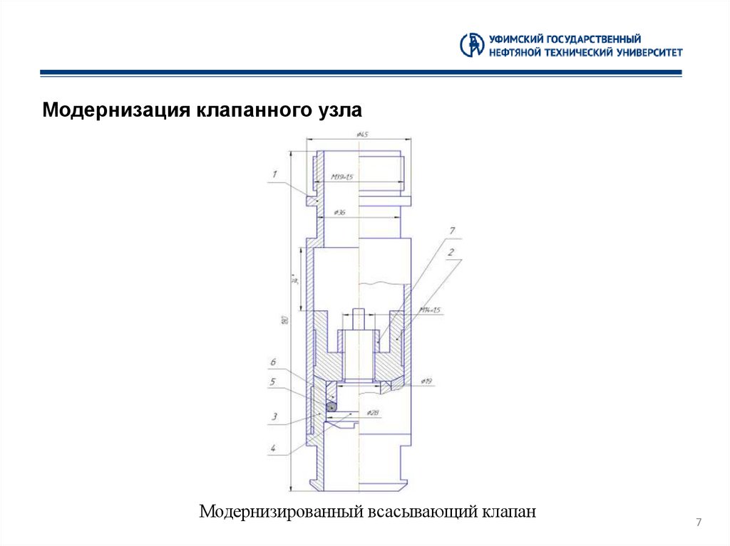 Модернизация клапанного узла
