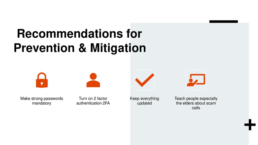  Recommendations for Prevention & Mitigation