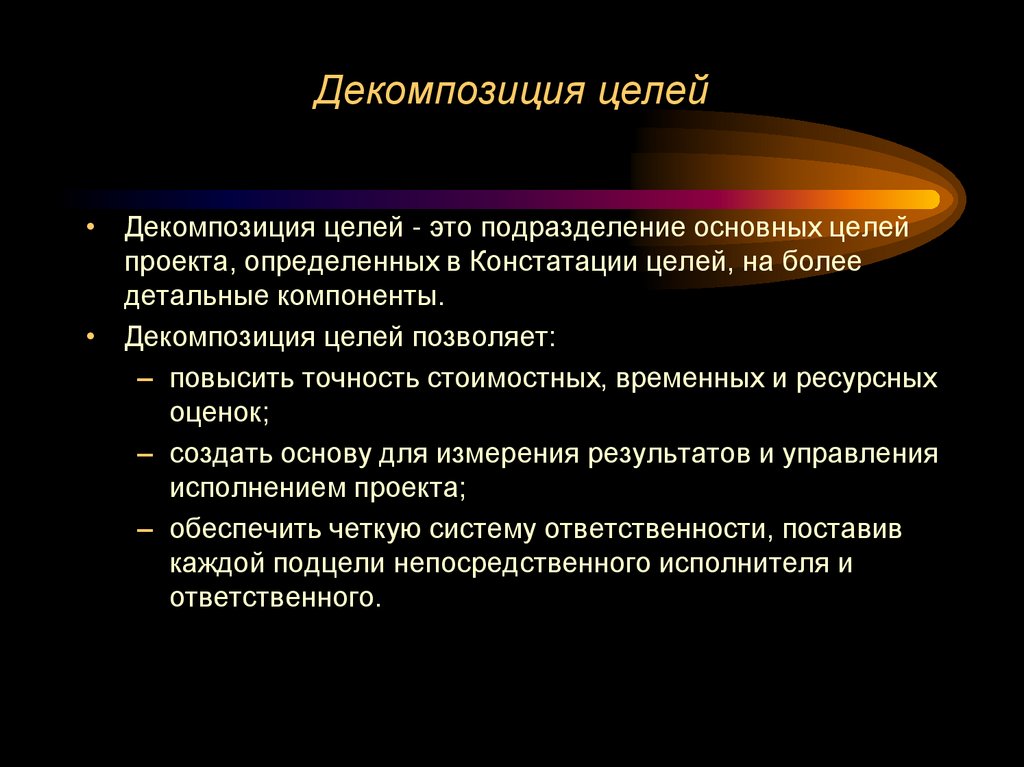 Декомпозиция целей