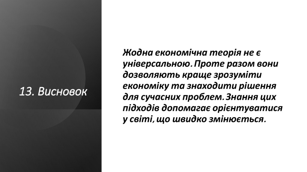 13. Висновок 