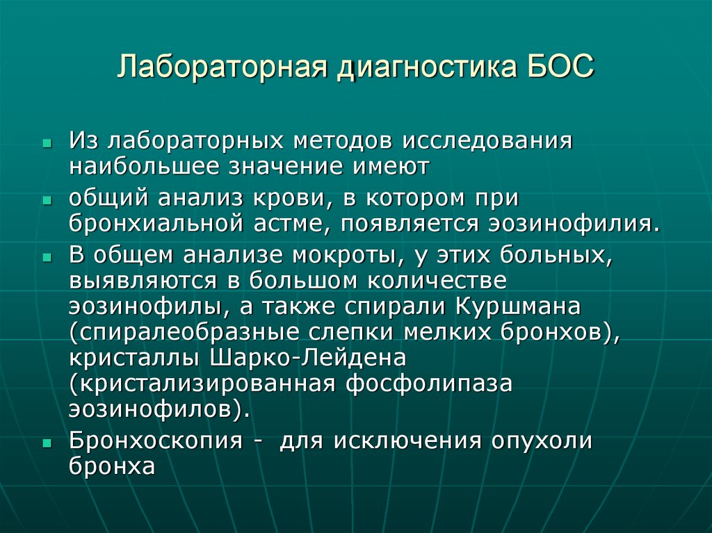 Лабораторная диагностика БОС