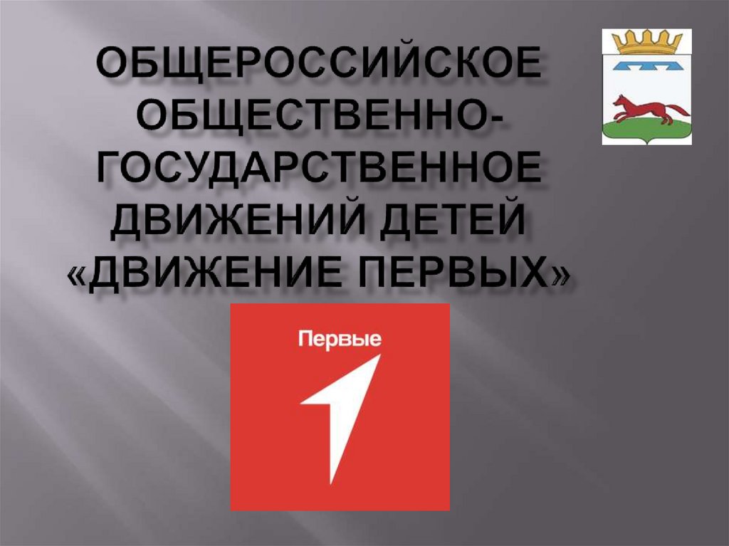 Общероссийское общественно-государственное движений детей «Движение Первых»