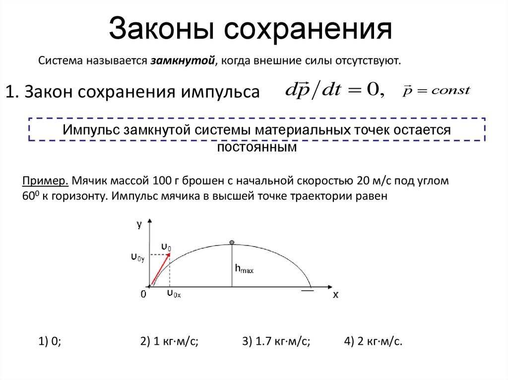 Законы сохранения