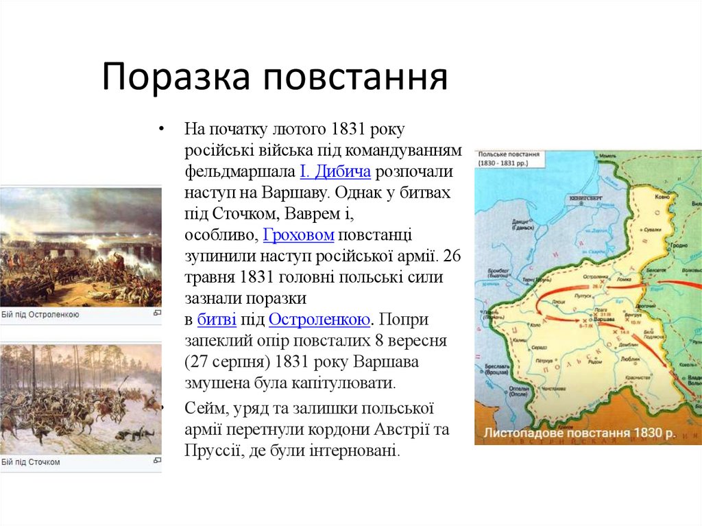 Поразка повстання