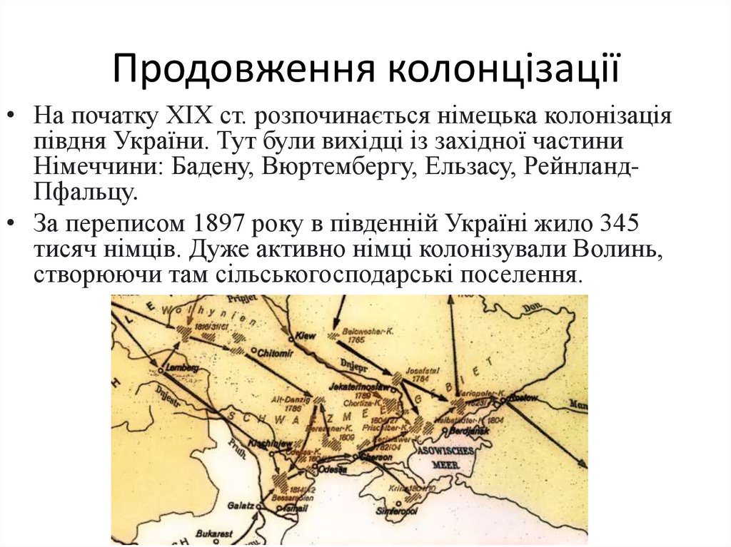 Продовження колонцізації
