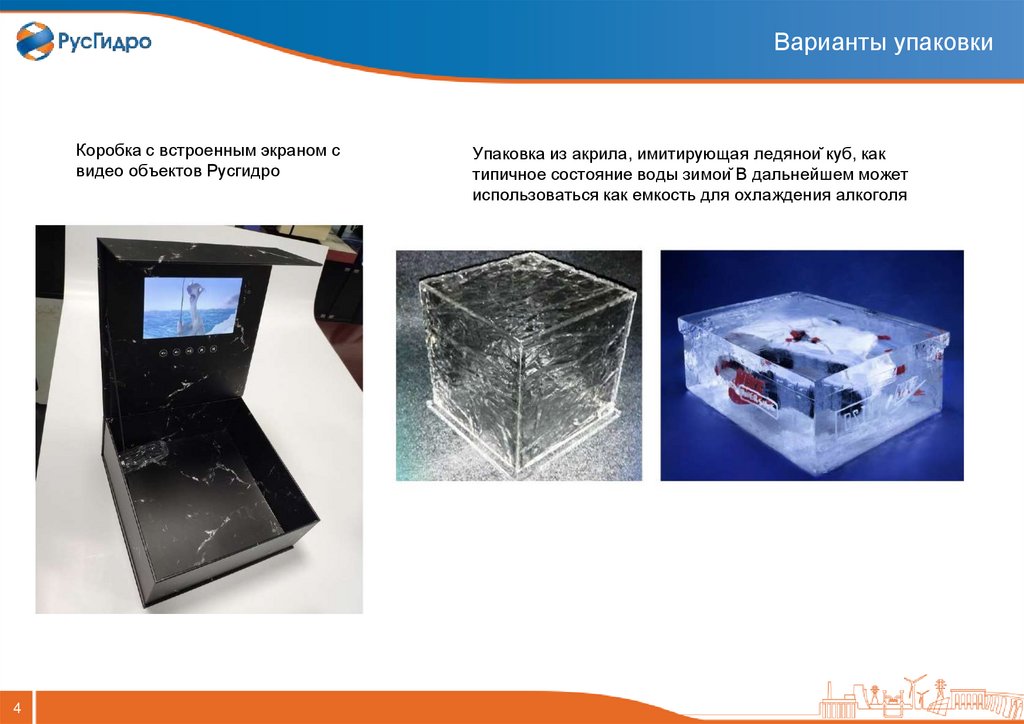 Варианты упаковки