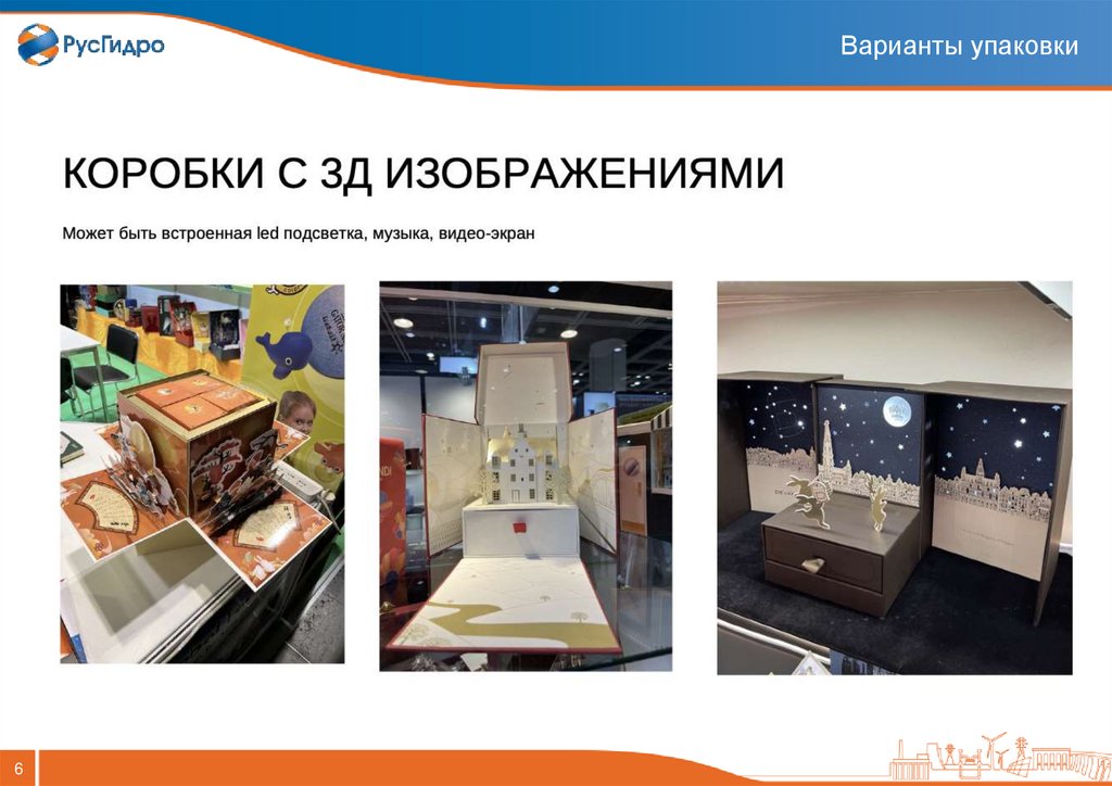 Варианты упаковки