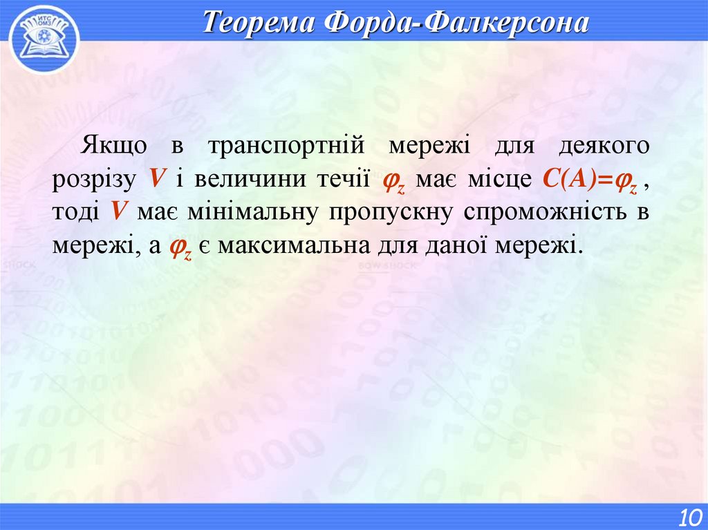 Теорема Форда-Фалкерсона