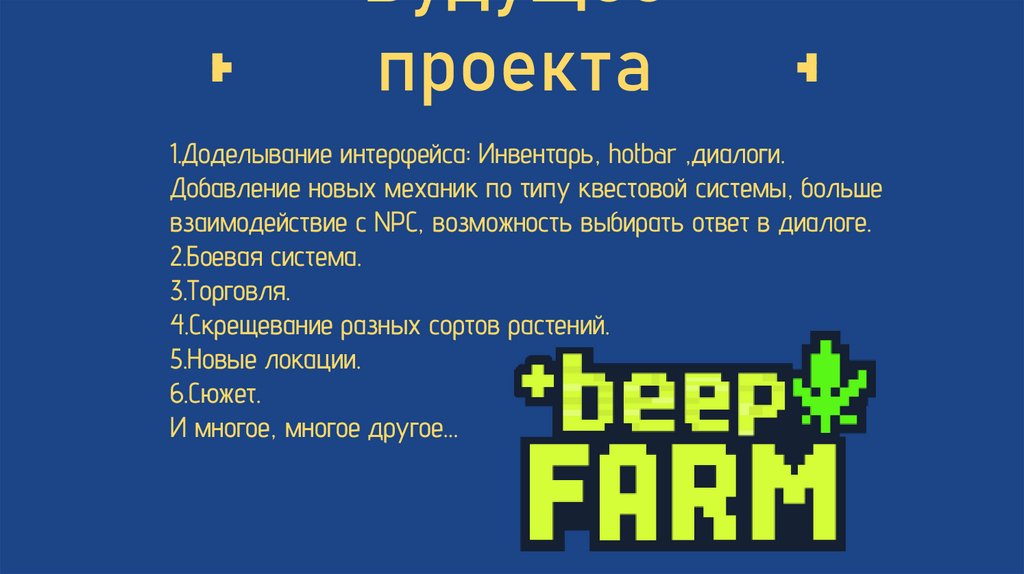 Будущее проекта