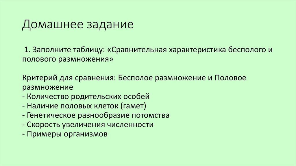 Домашнее задание