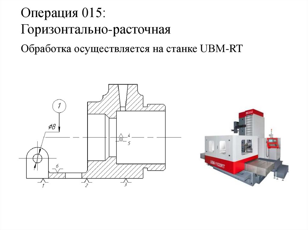 Операция 015: Горизонтально-расточная