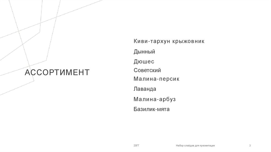 Ассортимент