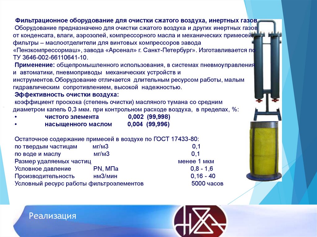 Реализация