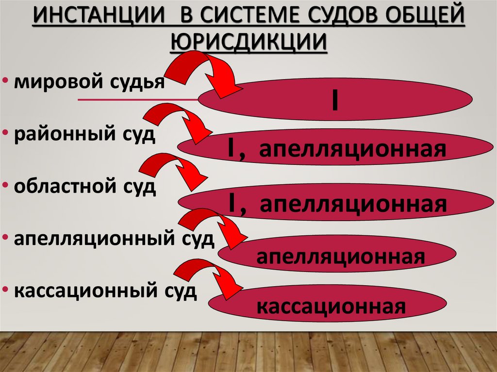 Инстанции в системе судов общей юрисдикции
